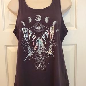 NWT Juniors Size L Black Tee